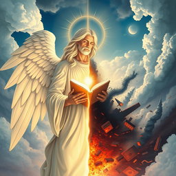A powerful and thought-provoking illustration that embodies the contrast between divine law and the sanctity of life