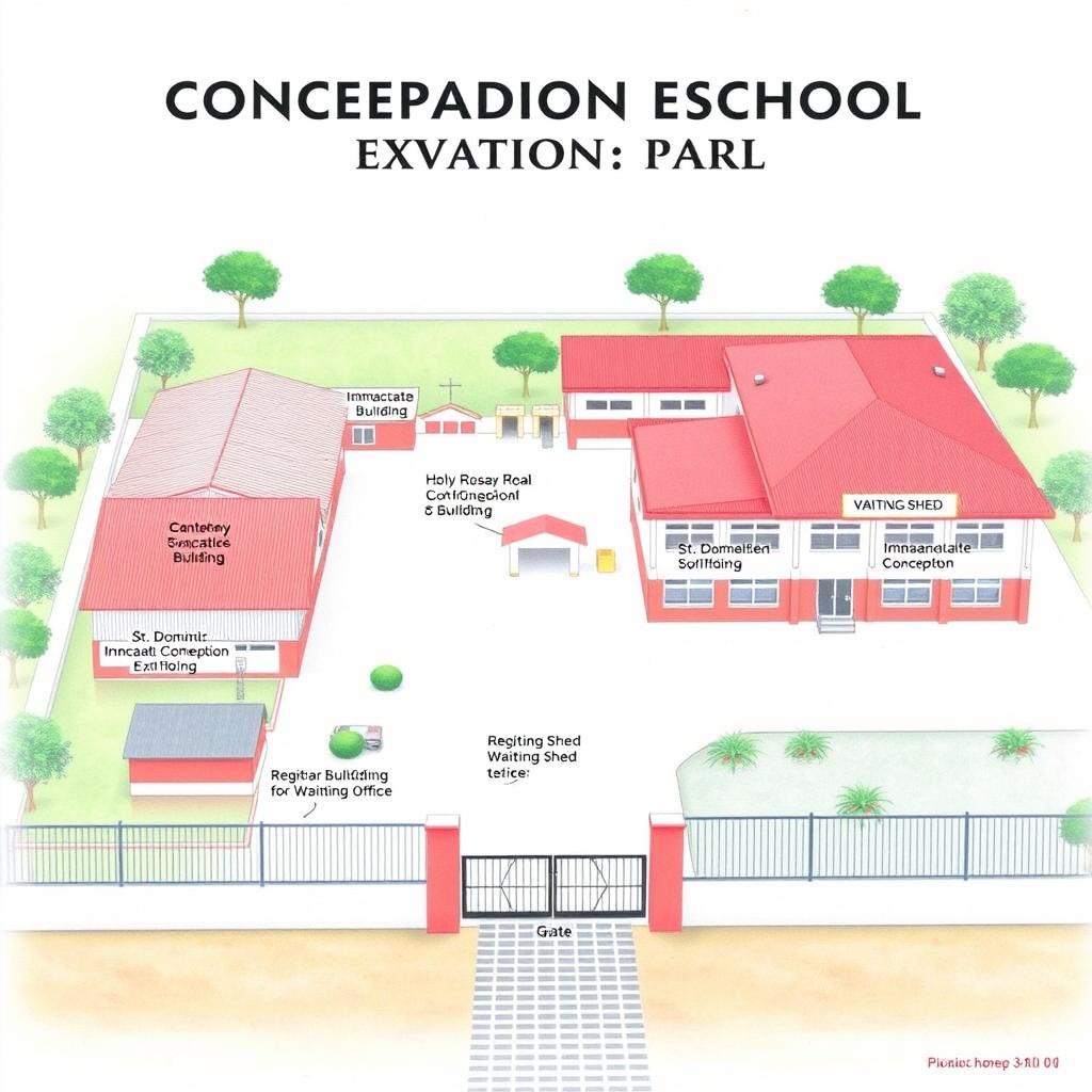 An evacuation plan layout for Concepcion Catholic School