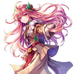 A detailed and artistic representation of a character as depicted in the user's right-side reference image, featuring vibrant colors, dynamic poses, and intricate details