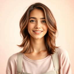 A stylish and modern profile picture for a social media account, featuring a confident young adult with an engaging expression