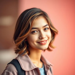 A stylish and modern profile picture for a social media account, featuring a confident young adult with an engaging expression