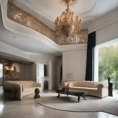 The modern and minimalistic design of the house was adulterated by the addition of excessive ornamentation and clutter.