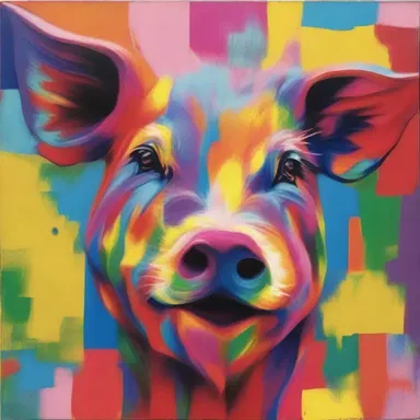 The painter intentionally adulterated his colors with unconventional pigments, resulting in a unique and vibrant artwork.