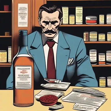 The detective novel revolves around a case of adulteration, where the protagonist uncovers a scandal involving contaminated pharmaceutical drugs.