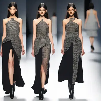 The designer created a unique and edgy dress by incorporating elements of adulteration into her design.