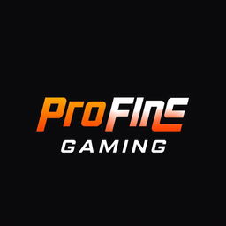 A striking logo design for 'Pro Fire Gaming', featuring bold lettering in a dynamic and modern font