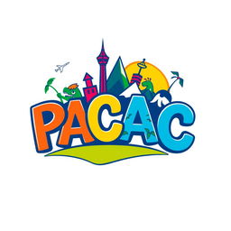 A vibrant and eye-catching logo for PACAC, designed to attract tourism