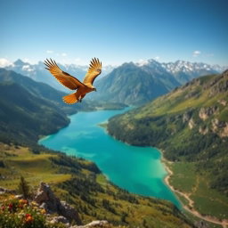 A stunning aerial view of Kyrgyzstan showcasing its breathtaking natural beauty