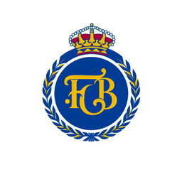 A soccer club logo featuring the initials 'FCB' prominently in the center