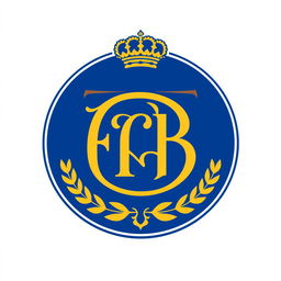 A soccer club logo featuring the initials 'FCB' prominently in the center