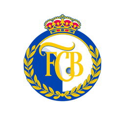 A soccer club logo featuring the initials 'FCB' prominently in the center