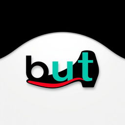 A stylish and modern logo design for a shoe store named 'But'