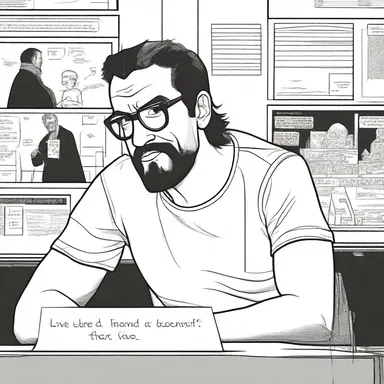 The comic book artist adumbrated a hidden message in the background of the panel.