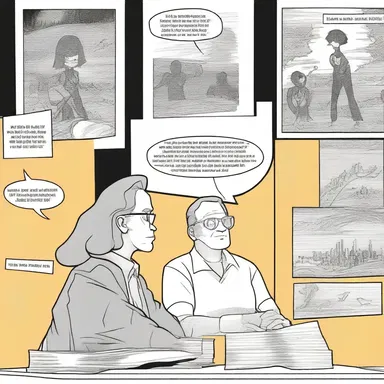 The comic book artist adumbrated a hidden message in the background of the panel.