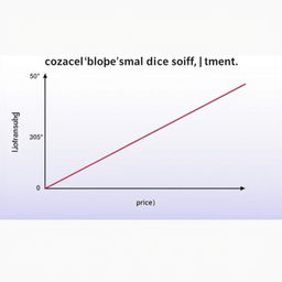 A graph illustrating the economic principle of increased demand while supply remains constant