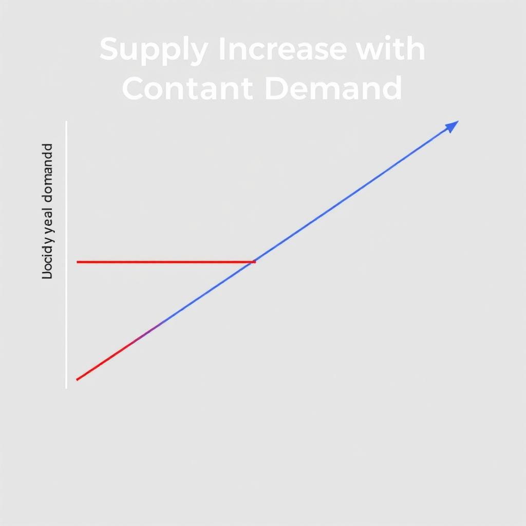 A clear and informative graph illustrating the relationship between supply and demand