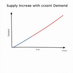 A clear and informative graph illustrating the relationship between supply and demand