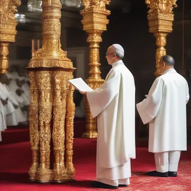In the religious sermon, the priest adumbrated the main teachings of the scripture.