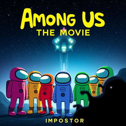 A captivating movie poster for 'Among Us: The Movie'