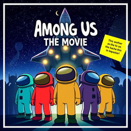 A captivating movie poster for 'Among Us: The Movie'