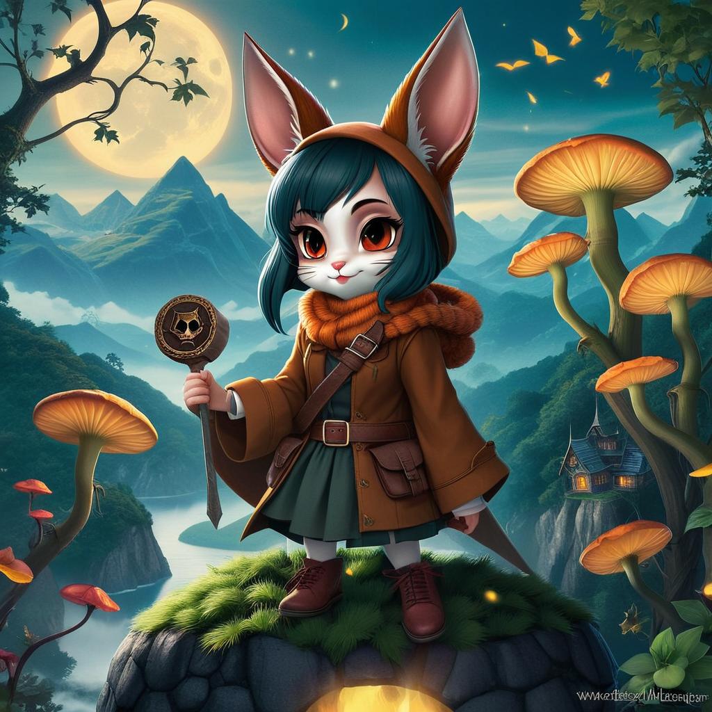 take this image and make her dark and evil
