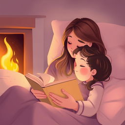 A warm and inviting illustration of a mother figure, embodying love and nurturing