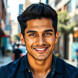 A visually striking portrait of an individual named Wesam Sameer, showcasing a confident yet approachable demeanor