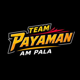 Edit the logo of 'Team Payaman' to read 'Team Palaman'