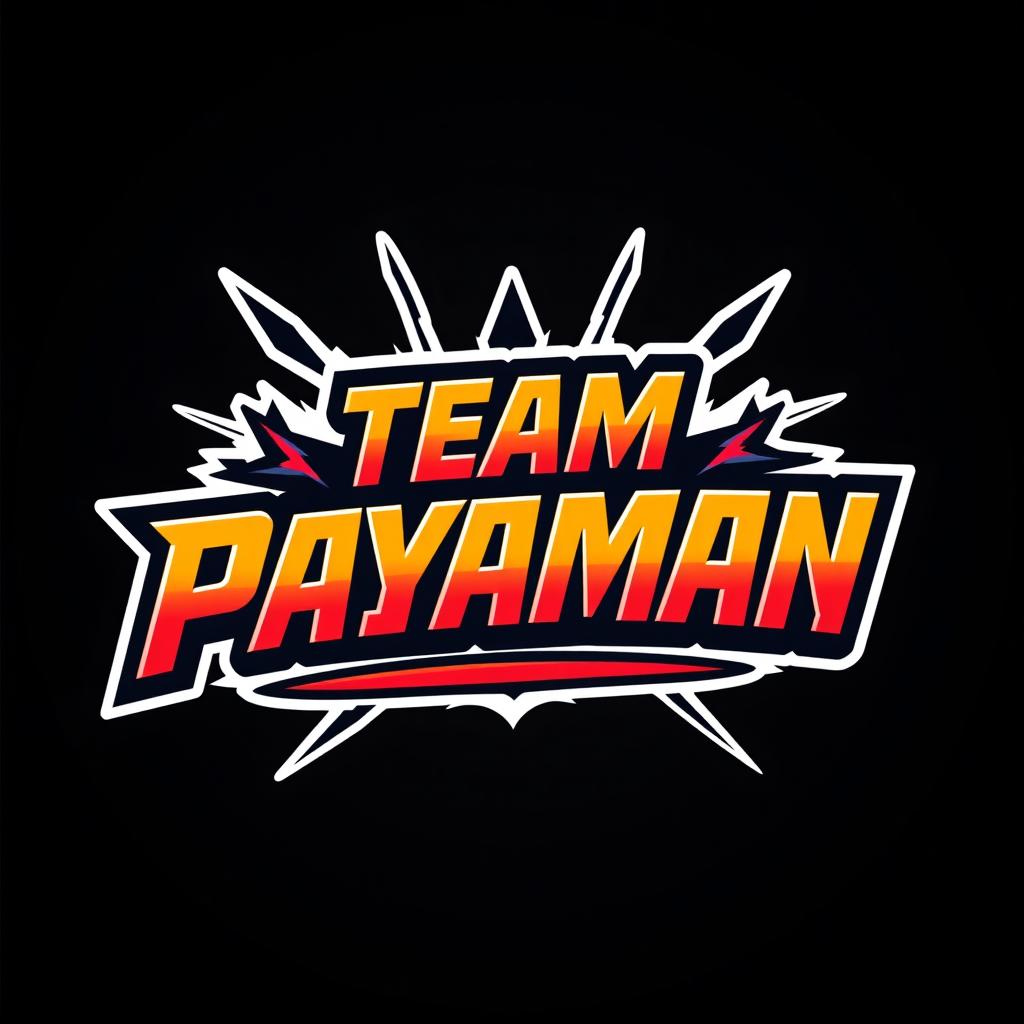 Edit the logo of 'Team Payaman' to read 'Team Palaman'