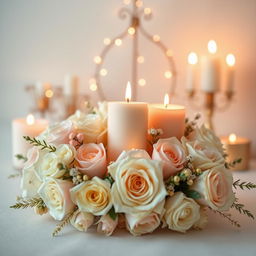 A stylish and elegant profile picture for an Instagram account dedicated to a business creating candle bouquets and scented candles