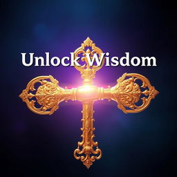 A large, ornate golden key, intricately designed with beautiful engravings, glowing radiantly at the center of a vibrant thumbnail