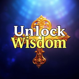 A large, ornate golden key, intricately designed with beautiful engravings, glowing radiantly at the center of a vibrant thumbnail