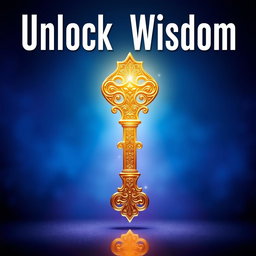 A large, ornate golden key, intricately designed with beautiful engravings, glowing radiantly at the center of a vibrant thumbnail