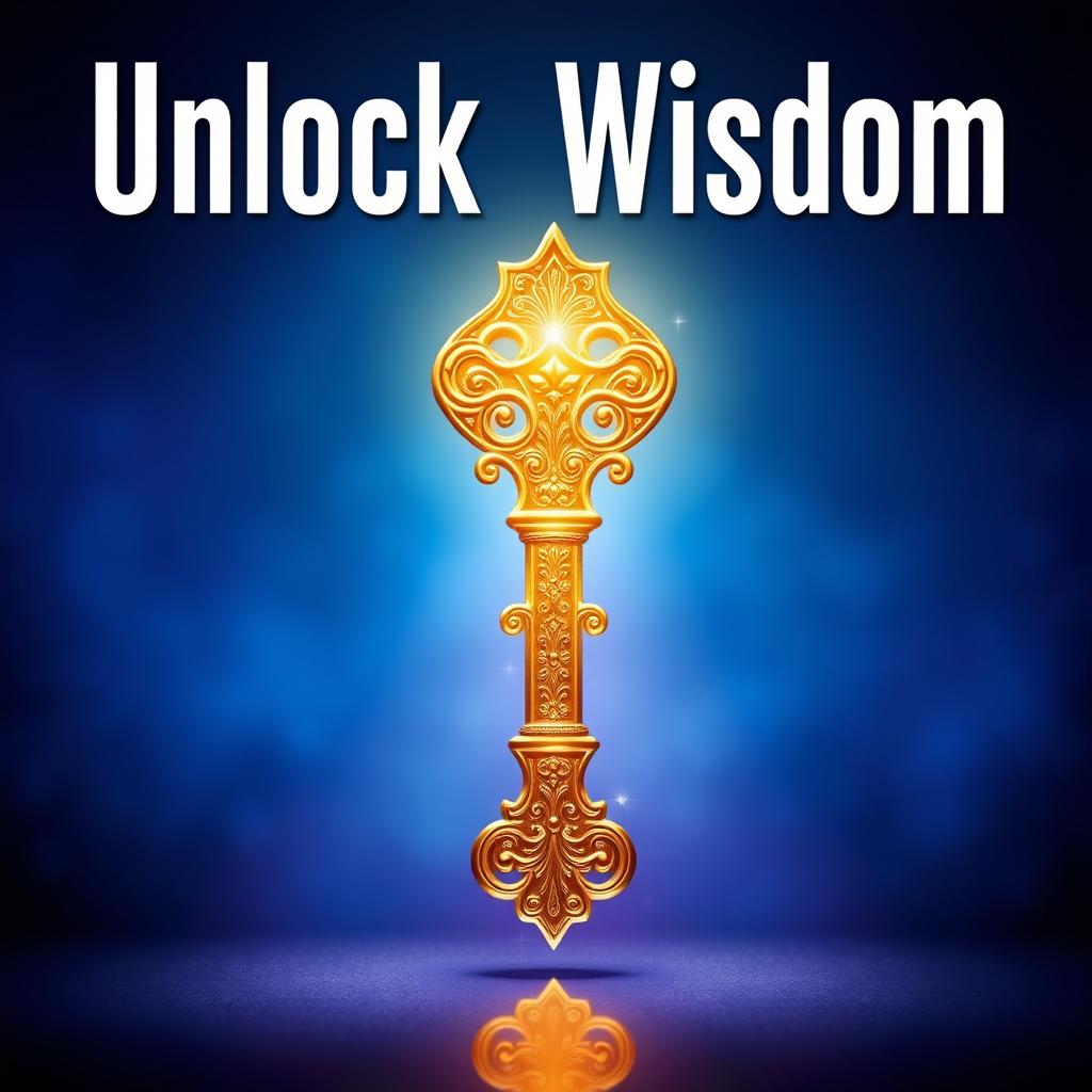 A large, ornate golden key, intricately designed with beautiful engravings, glowing radiantly at the center of a vibrant thumbnail