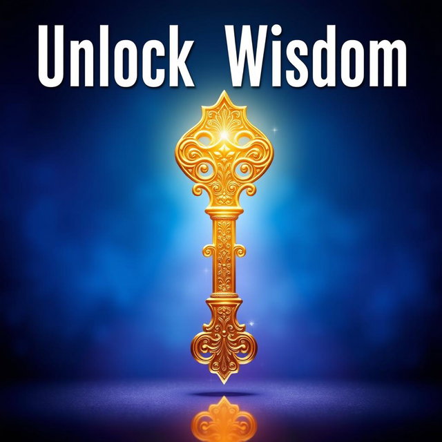 A large, ornate golden key, intricately designed with beautiful engravings, glowing radiantly at the center of a vibrant thumbnail