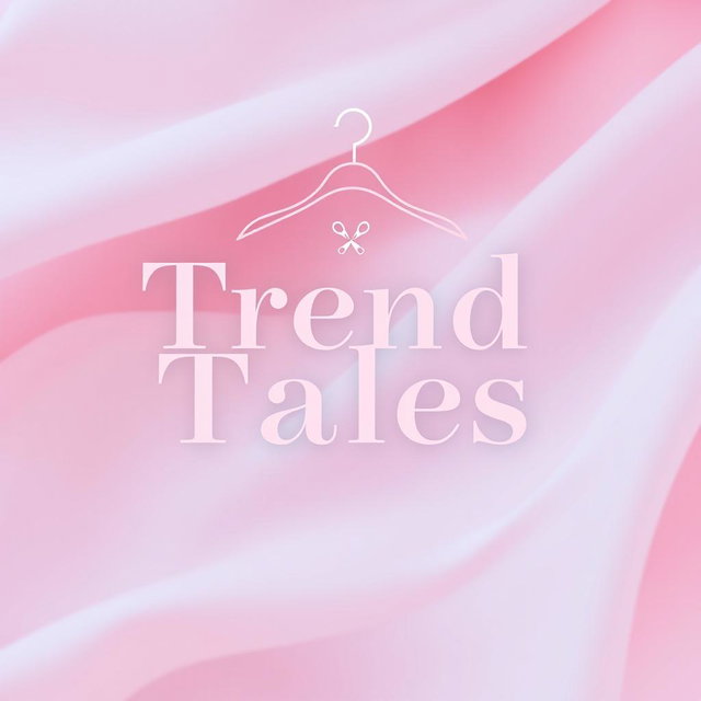 A unique and realistic fashion logo for 'Trend Tales'