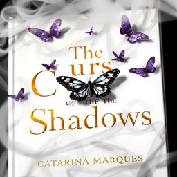 A visually striking book cover design featuring a white background