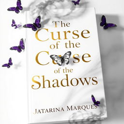 A visually striking book cover design featuring a white background