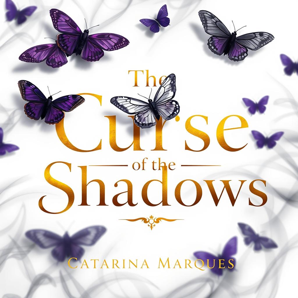A visually striking book cover design featuring a white background