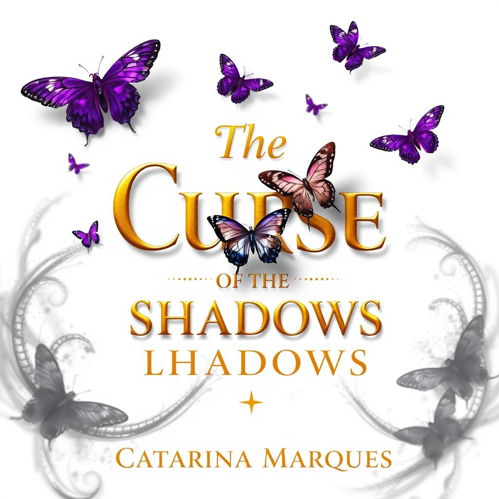 A visually captivating book cover design featuring a pristine white background