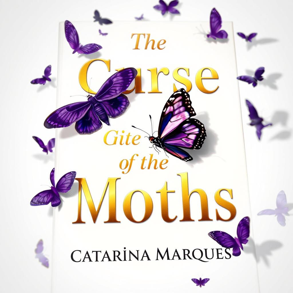 A captivating book cover design featuring a clean white background