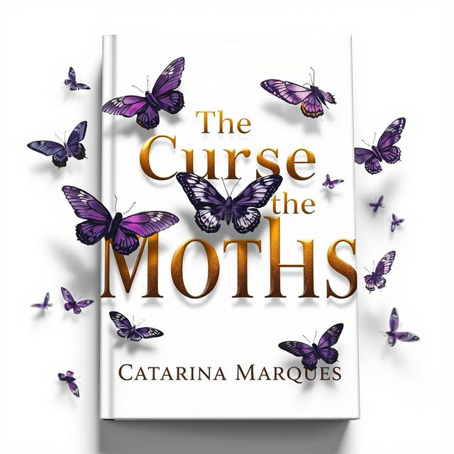 A captivating book cover design featuring a clean white background