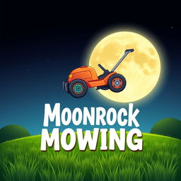 An imaginative illustration featuring a large, glowing moon prominently in the night sky