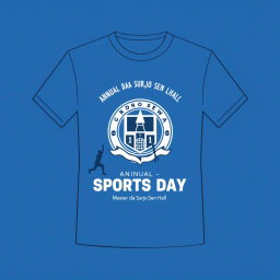 A simple yet eye-catching t-shirt design for the annual sports day at Master da Surjo Sen Hall, University of Dhaka