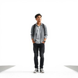 A person standing at a metaphorical crossroads, caught between the choice of pursuing education in their home country or studying abroad