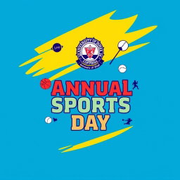 A simple yet vibrant t-shirt design for the annual sports day program of Master da Surjo Sen Hall, featuring the logo of the University of Dhaka prominently
