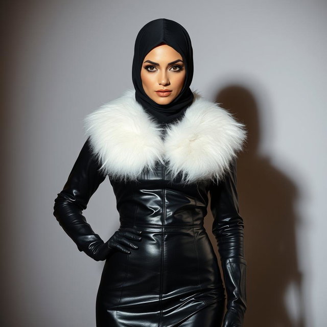 A mysterious woman wearing a niqab that covers her face except for her beautifully kohl-lined eyes