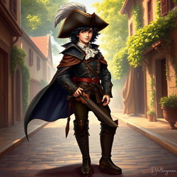 A realistic depiction of D'Artagnan, the iconic character from Alexandre Dumas' 'The Three Musketeers'