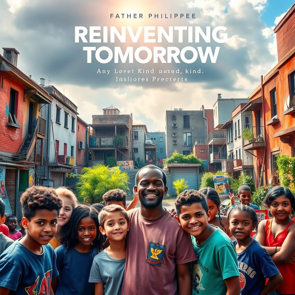 A vibrant movie poster depicting a group of determined and hopeful young people in a neglected urban neighborhood
