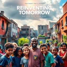 A vibrant movie poster depicting a group of determined and hopeful young people in a neglected urban neighborhood